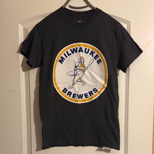 Milwaukee Brewers Dark Gray T-Shirt